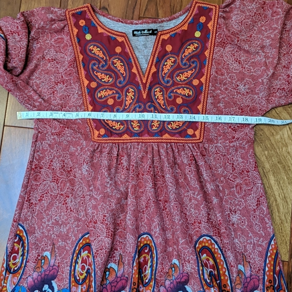 White Mark Boho Chic Super Soft Dress - Picture 6 of 6